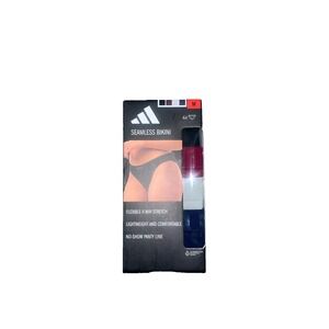 Adidas Woman's 4 Pack Multicolor Seamless Bikini Underwear Size: Medium NEW